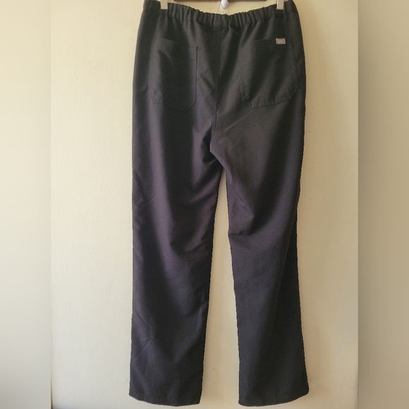 Figs Black Straight Leg High Waisted Livingston Basic Medical Scrub Pants Medium - Picture 9 of 9